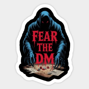 Fear The DM Dungeons and Dragons DnD The Dungeon Master Gift For Role Playing Game RPG Sticker